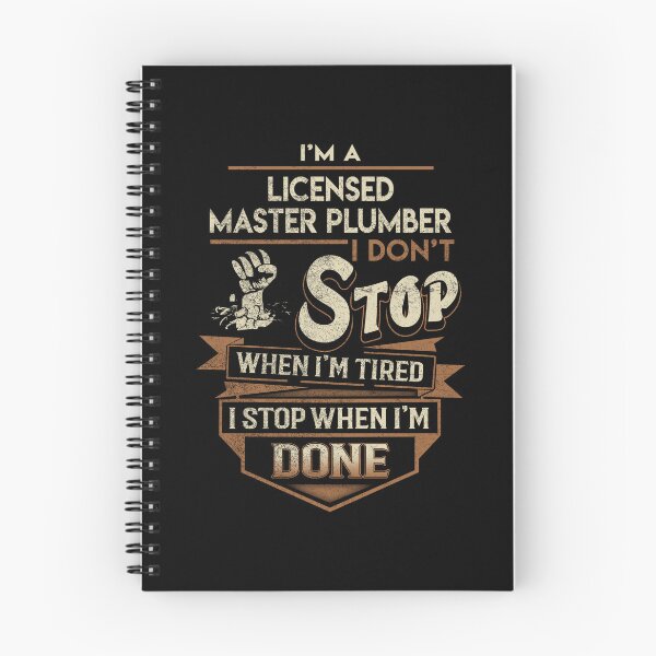 Item preview, Licensed Master Plumber T Shirt - I Stop When Done Job Gift Item Tee designed and sold by natalinedk.