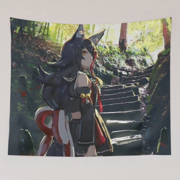 Item preview, Mio in a shrine || Anime girl  designed and sold by AszaAri.