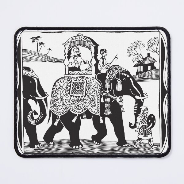 Item preview, Raja on an elephant. Indian fairy tale designed and sold by fairytaleprints.
