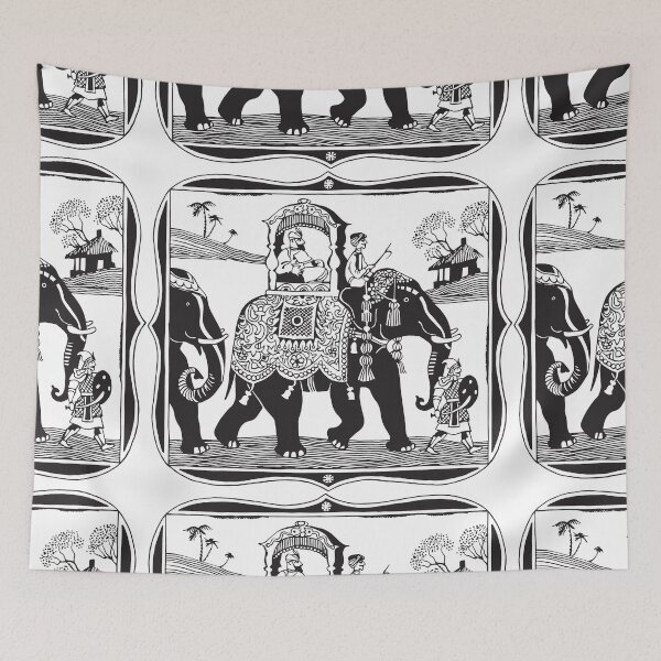 Item preview, Raja on an elephant. Indian fairy tale designed and sold by fairytaleprints.