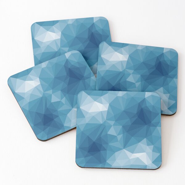 Item preview, Low poly blue pattern designed and sold by ProfiTrollka.