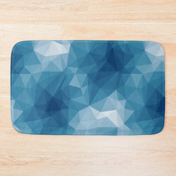 Item preview, Low poly blue pattern designed and sold by ProfiTrollka.