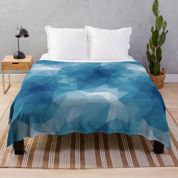Item preview, Low poly blue pattern designed and sold by ProfiTrollka.