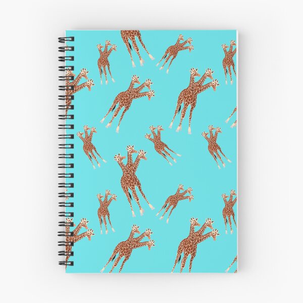 Item preview, Three-Necked Giraffe Pattern (in blue) designed and sold by CosmicStory.