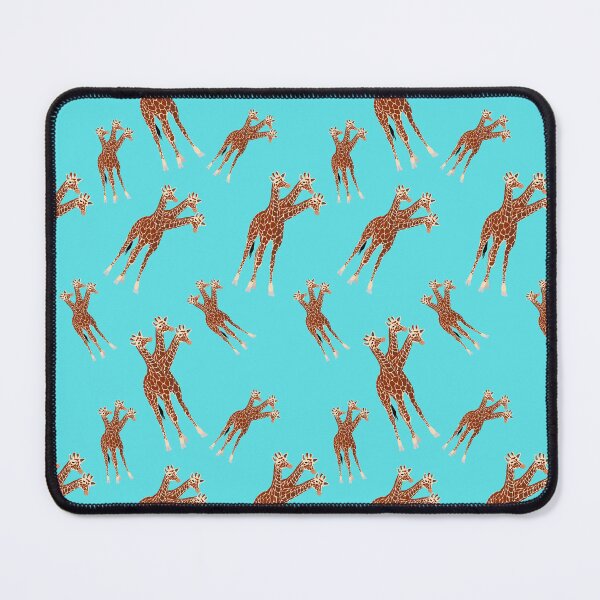 Item preview, Three-Necked Giraffe Pattern (in blue) designed and sold by CosmicStory.