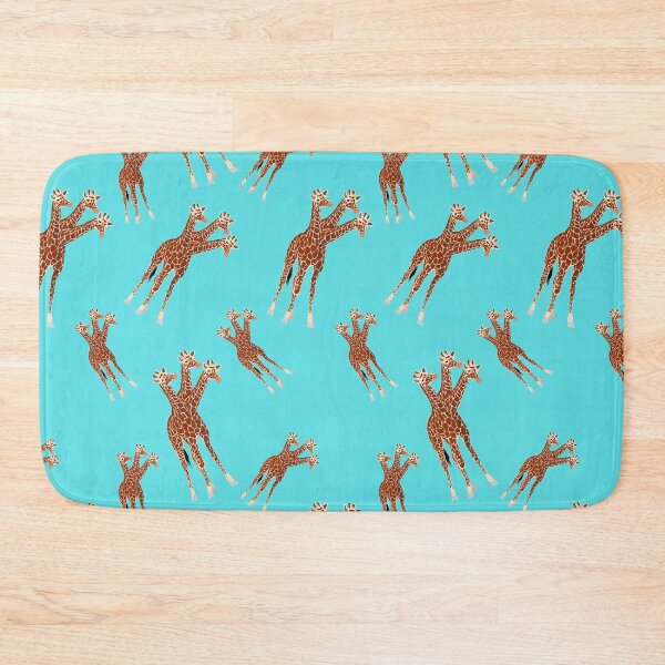 Item preview, Three-Necked Giraffe Pattern (in blue) designed and sold by CosmicStory.