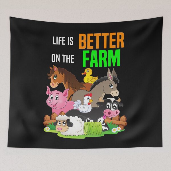Item preview, Life is better on the Farm Cute Animal Friends Farm Girl designed and sold by PuPPuB.