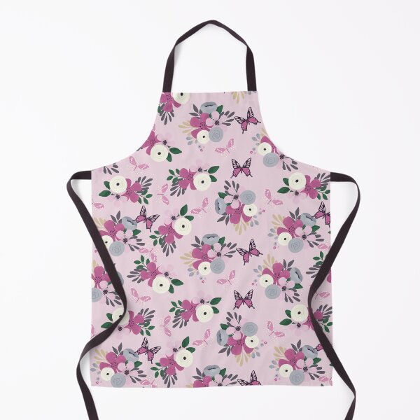 Item preview, Floral and butterfly pattern - Spring in pink designed and sold by FunnyChameleon.