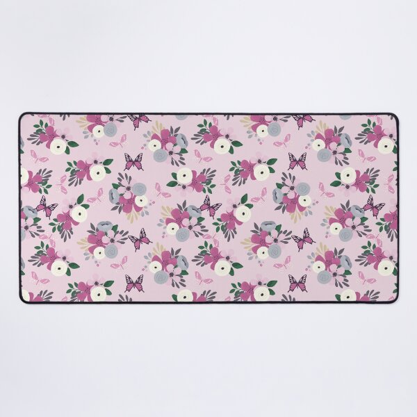 Item preview, Floral and butterfly pattern - Spring in pink designed and sold by FunnyChameleon.