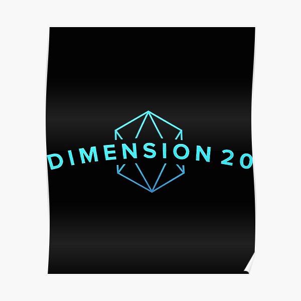 Dimension 20 Merch Poster By Elliot Lynch Redbubble