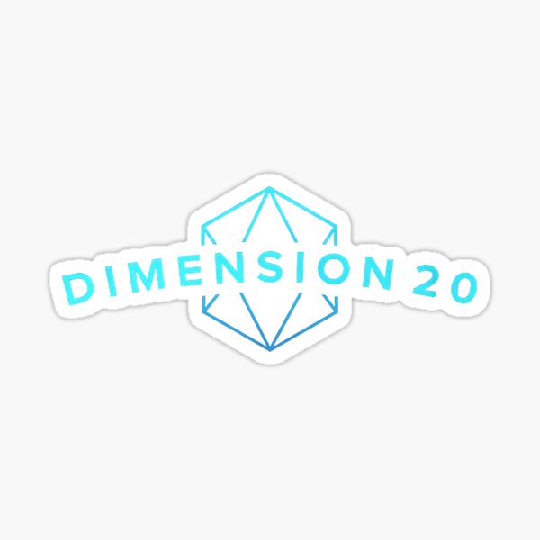 Dimension 20 merch Sticker
