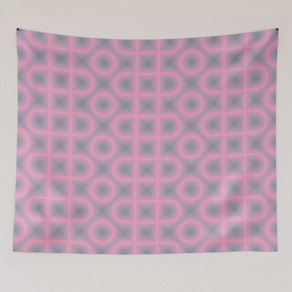 Item preview, Ultimate Gray Prism Pink Abstract Pattern designed and sold by PatternSalad.