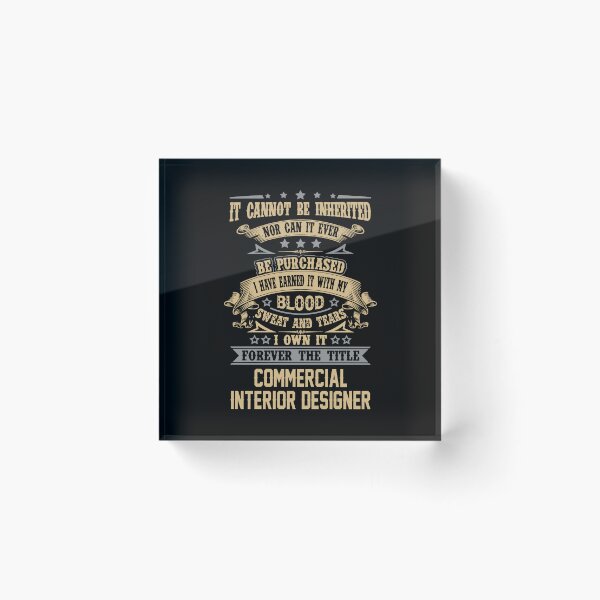Item preview, Commercial Interior Designer T Shirt - Forever The Title Job Gift Item Tee designed and sold by celiagomez456.