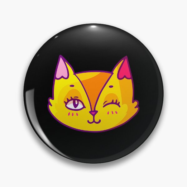 Item preview, Orange smiling cat face designed and sold by AliceMarr.