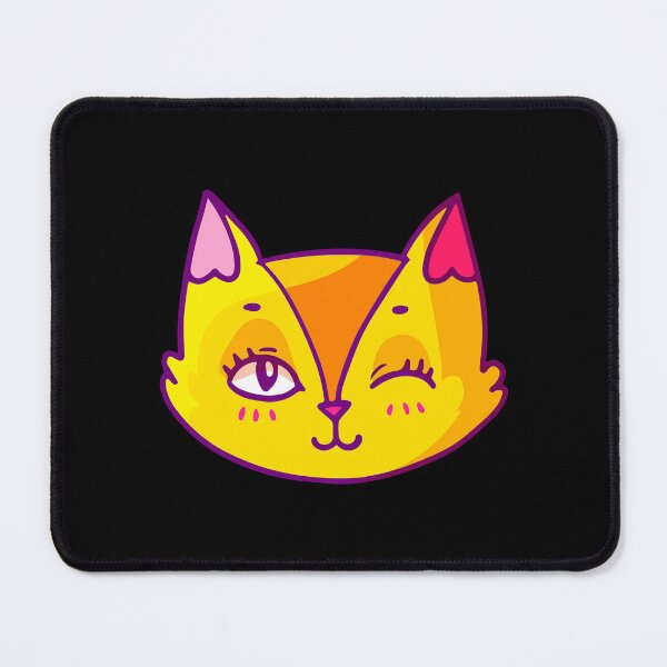 Item preview, Orange smiling cat face designed and sold by AliceMarr.