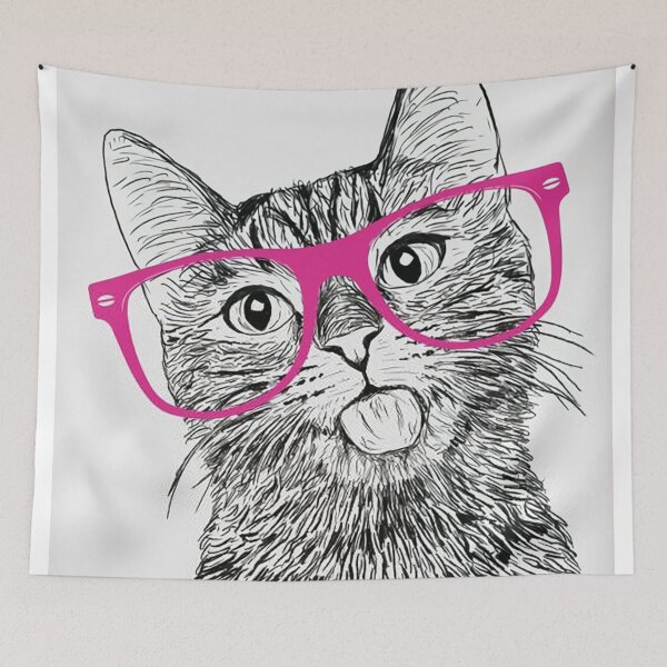 Item preview, Funny Cat Using Glases designed and sold by Vaught22.