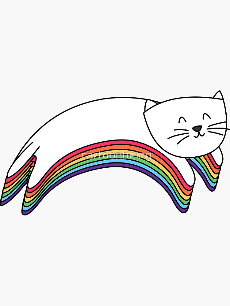 Rainbow Kitty by cartoonbeing