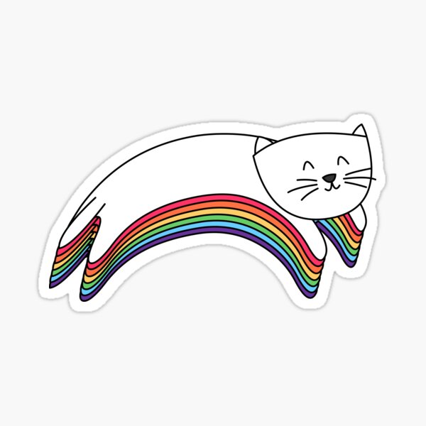 Rainbow Kitty Sticker