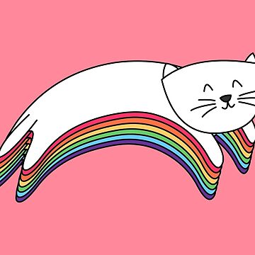 Artwork thumbnail, Rainbow Kitty by cartoonbeing