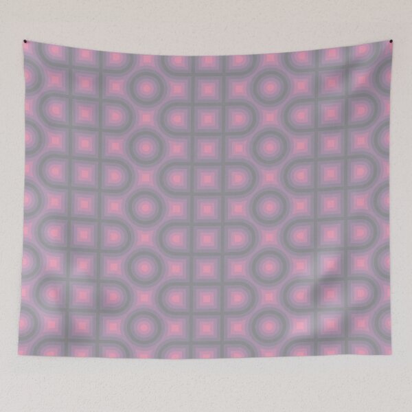 Item preview, Prism Pink Ultimate Gray Abstract Pattern designed and sold by PatternSalad.