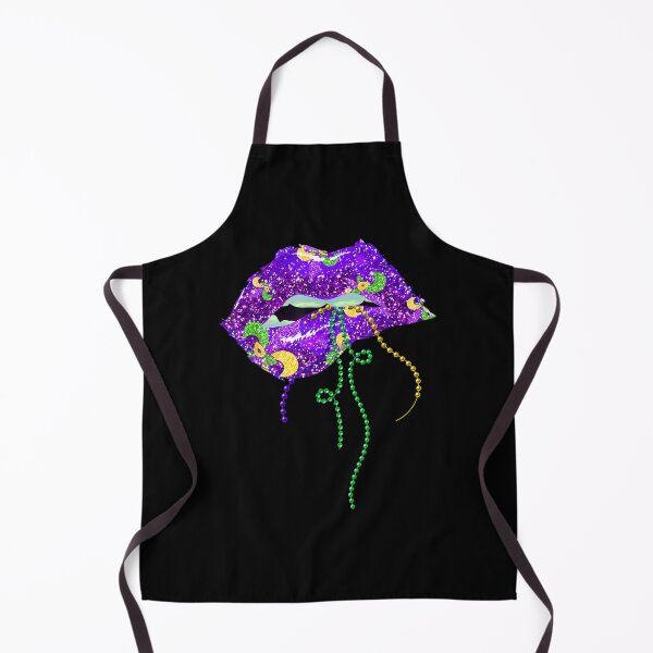 Item preview, Mardi Gras Lips Queen Carnival Costume Purple & Gold Funny designed and sold by stanton88.