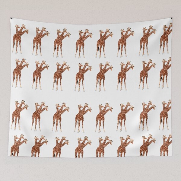 Item preview, Three-Necked Giraffe Pattern (lined up) designed and sold by CosmicStory.