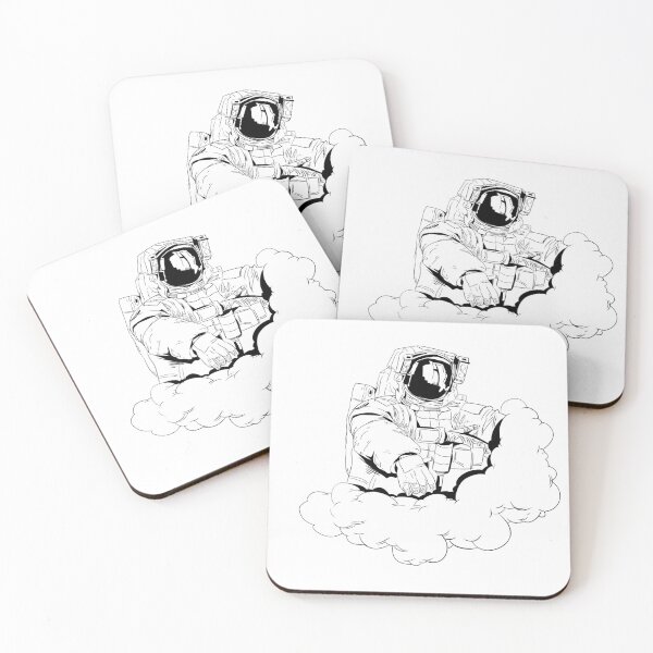 Item preview, Spaceface, Astronauts In Space With Moon Star, Zero Gee designed and sold by Ildar012.