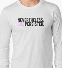 #ShePersisted: Light Design Long Sleeve T-Shirt