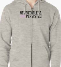 #ShePersisted: Light Design Zipped Hoodie