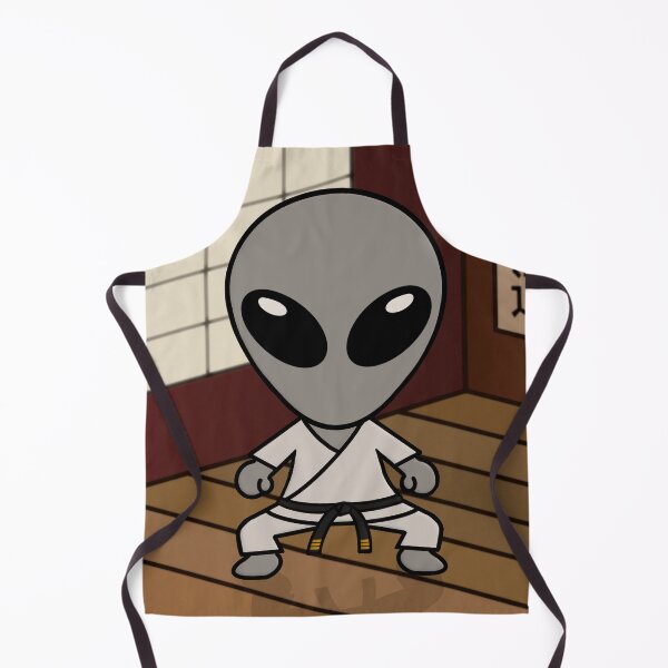 Item preview, Karate Alien In Dojo (White Gi) designed and sold by SpaceAlienTees.