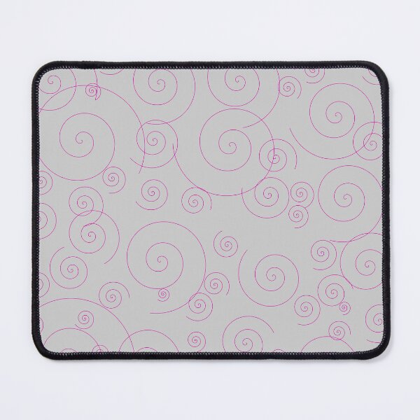 Item preview, Spirals out of control in pink: doodles. Pink spirals on gray background designed and sold by Becky Hunter.