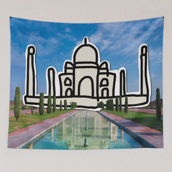 Item preview, Taj Mahal Cartoon designed and sold by Tartalo.