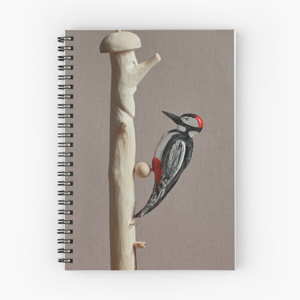 Item preview, figurine of a red-headed woodpecker close-up designed and sold by mrivserg.