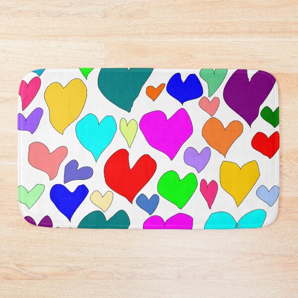 Item preview, Imperfect Hearts: colorful hearts of all colors designed and sold by Becky Hunter.