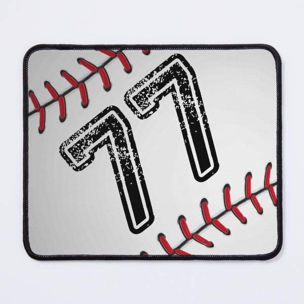 Item preview, Baseball ball number 77, seventy seven designed and sold by TheCultStuff.