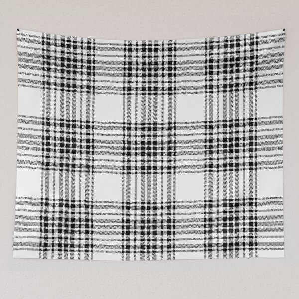 Item preview, Black and white classic tartan plaid pattern.  designed and sold by SolarDesign.
