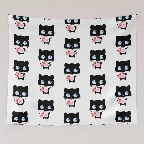 Item preview, Meowy cat drinking babo designed and sold by HuiArt.