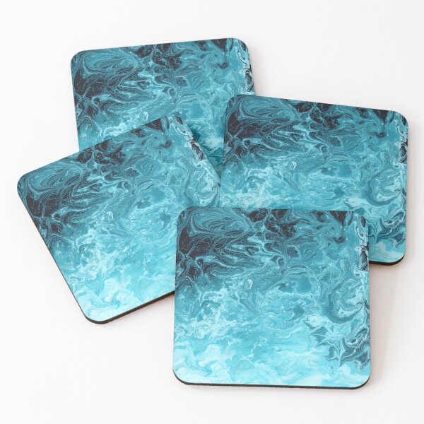Aperçu de l'œuvre Vague Turquoise-Bleu créée et vendue par WILD CROW STUDIO.