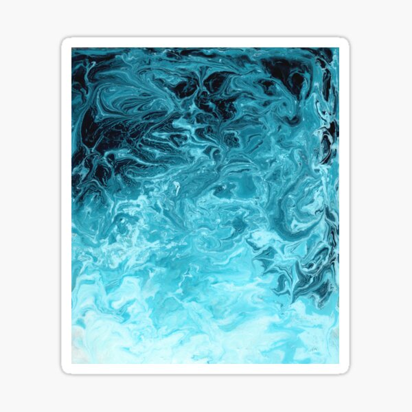 Item preview, Wave Turquoise-Blue designed and sold by WILD CROW STUDIO.