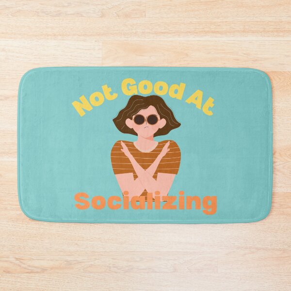 Item preview, Not Good At Socializing Quote with a Person with their Arms Crossed designed and sold by quinellie.