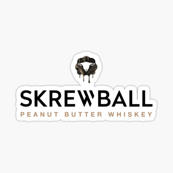 "Skrewball Peanut Butter Whiskey Classic TShirt" Sticker by