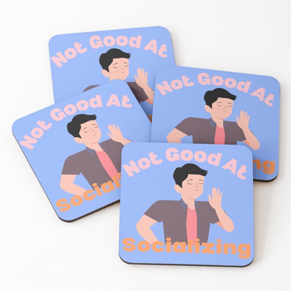 Item preview, Not Good At Socializing Quote with a Person Motioning No designed and sold by quinellie.