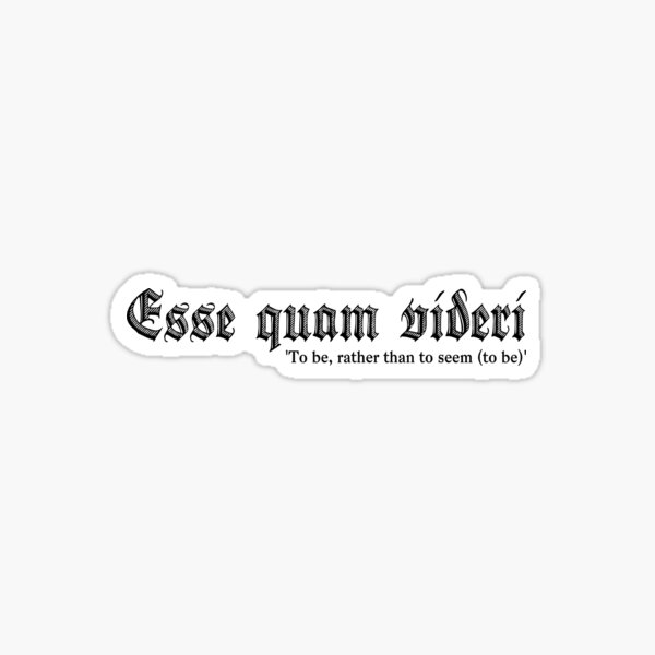 Item preview, Esse quam videri, To be, rather than to seem (to be) designed and sold by MHen.