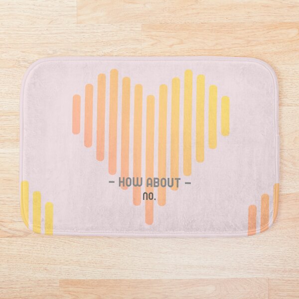Item preview, how about no, heart, sunset, pink designed and sold by BeebopGraphics.
