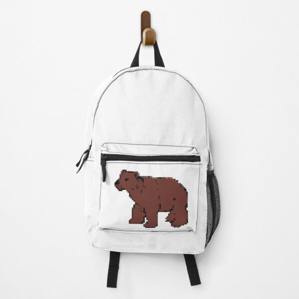 Item preview, Cute pixel art brown teddy bear designed and sold by PrintsyGal.