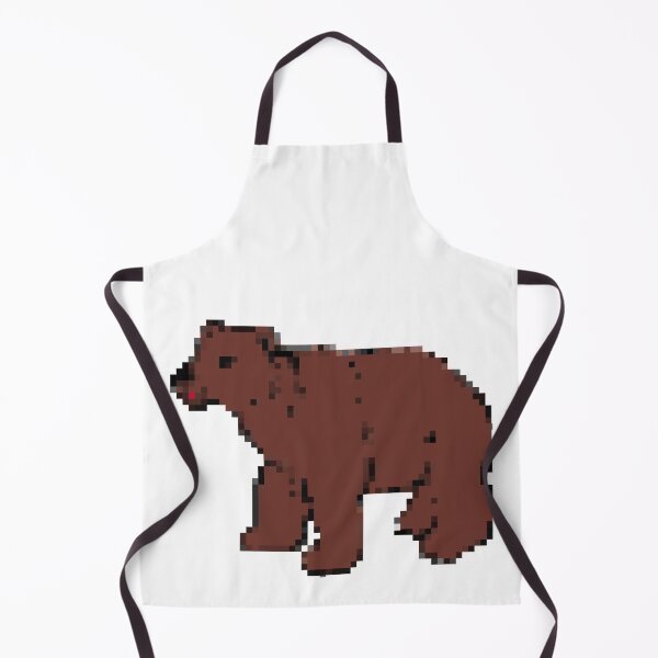 Item preview, Cute pixel art brown teddy bear designed and sold by PrintsyGal.