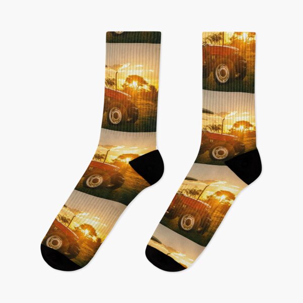 Item preview, a Tractor at Sunset on a Farm in South Africa designed and sold by RonelBroderick.