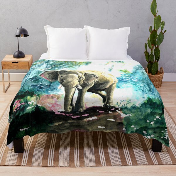 Item preview, Elephant in the forest with sunlight on his back designed and sold by CharisCreations.