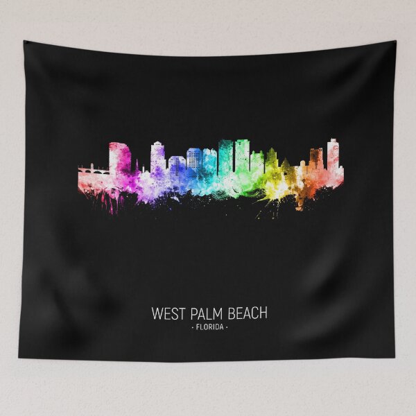 Item preview, West Palm Beach Florida Skyline designed and sold by ArtPrints.