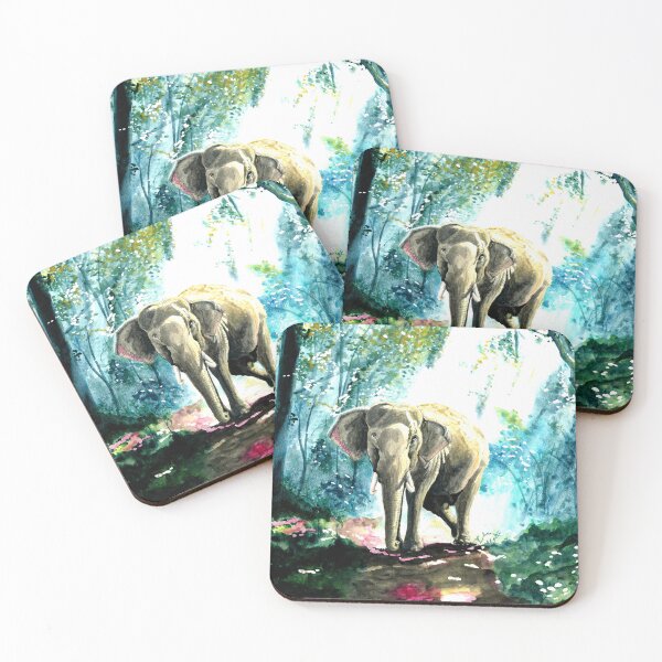 Item preview, Elephant in the forest with sunlight on his back designed and sold by CharisCreations.